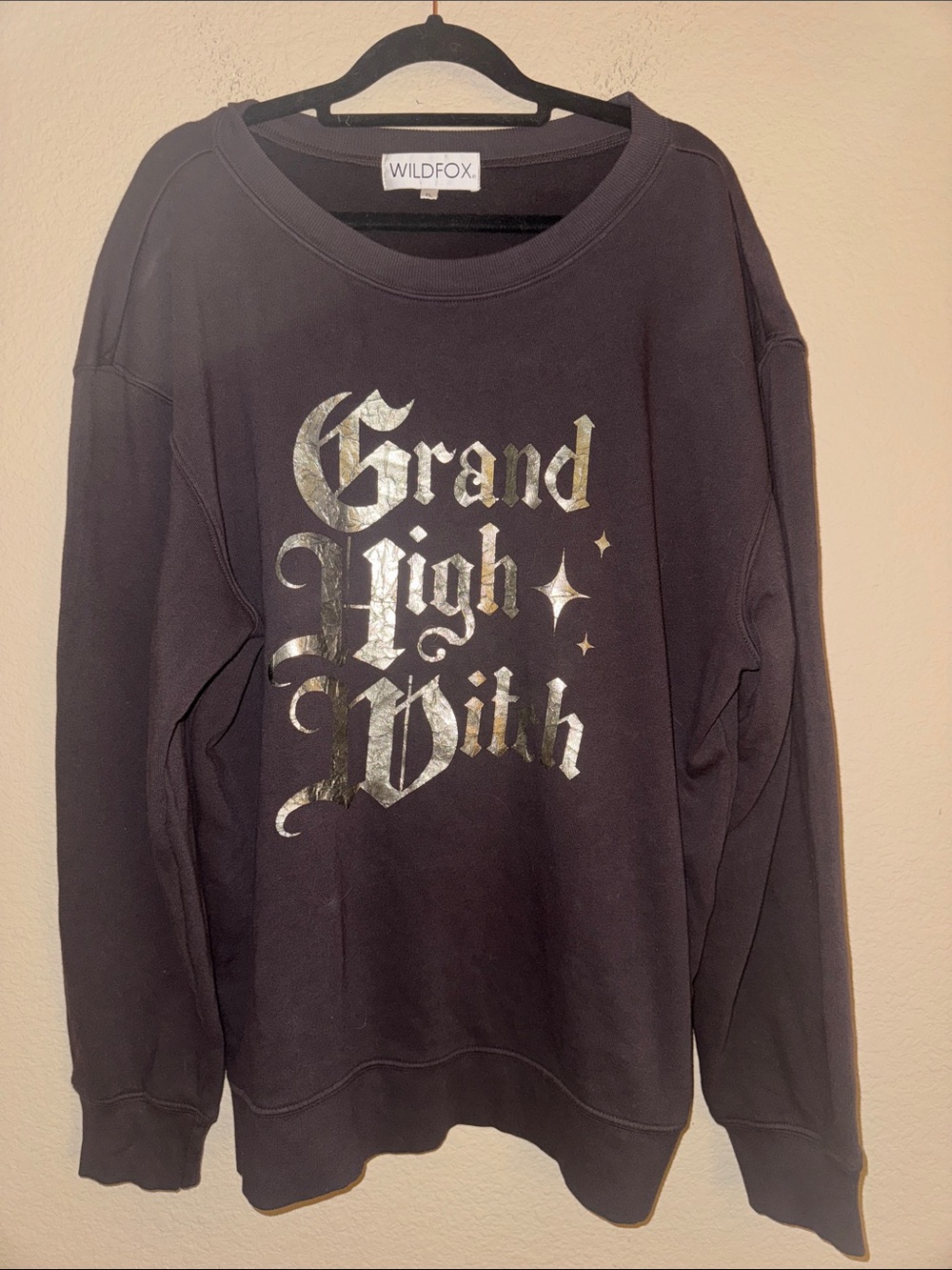 Wildfox Grand High Witch Sweatshirt Size Extra Large New without Tags - Picture 2 of 4